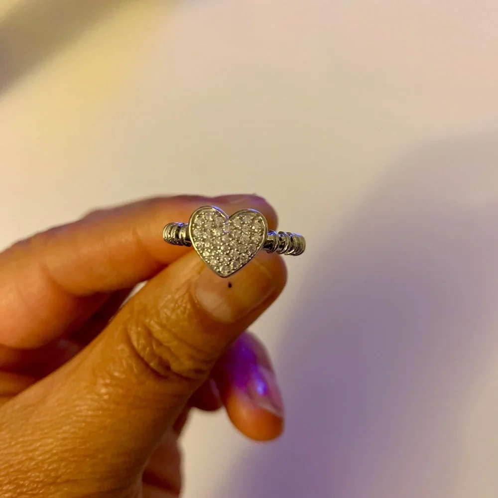 LSJ fine Jewelry SterlingSilver Touch MyHeart Ring